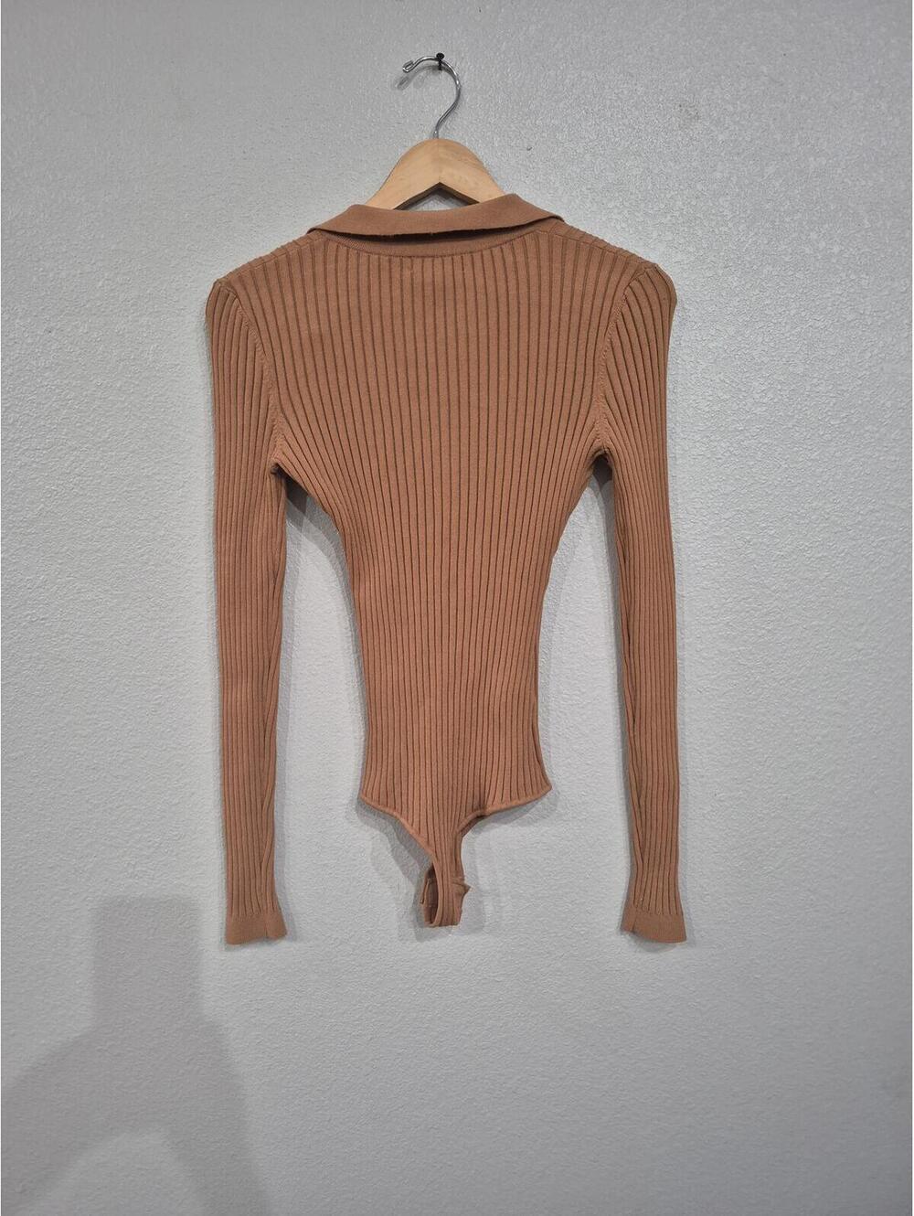 RAMY KOBO Womens Jumpsuit Top Size Small camel colot - Picture 4 of 5